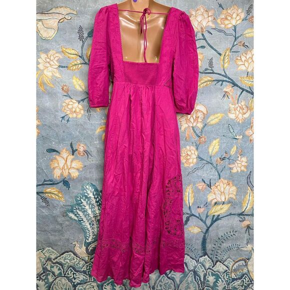 Free People Lisa Lace Midi Dress - Picture 6 of 7